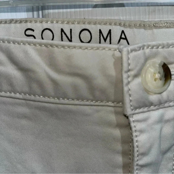 Sonoma mid rise cream colored khaki - Picture 6 of 6